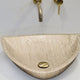 Natural Light Travertine Vein-cut Vessel Sink Polished 16x16x6