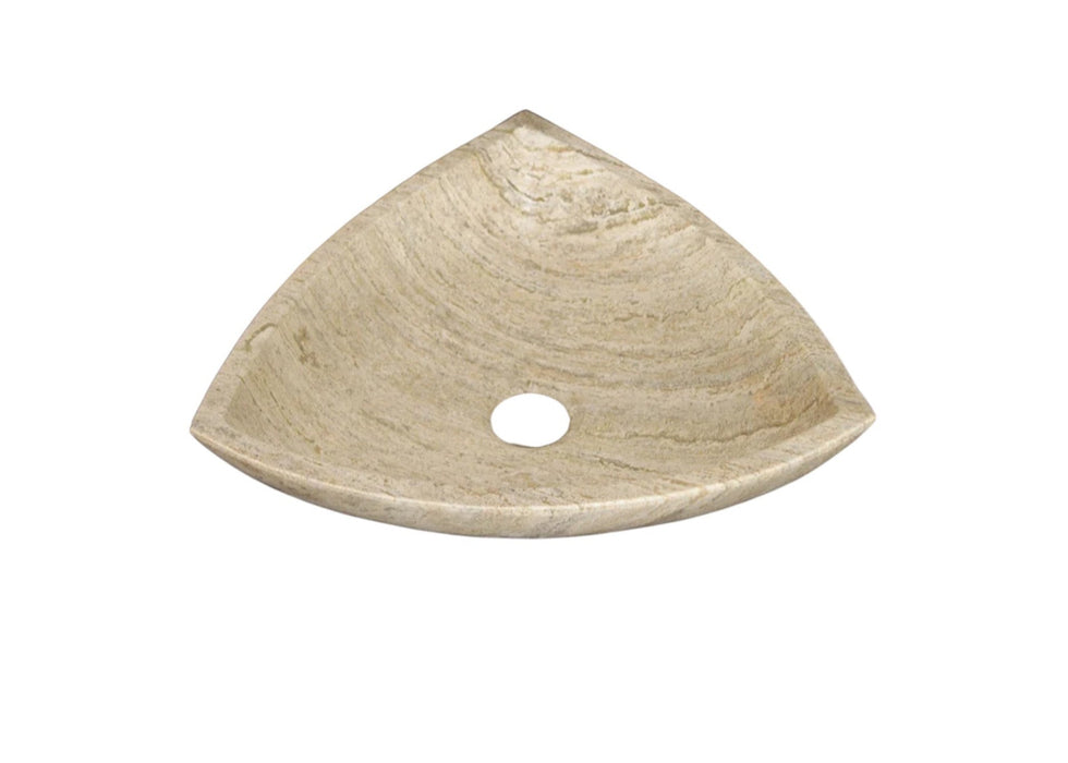 Natural Light Travertine Vein-cut Vessel Sink Polished 16x16x6