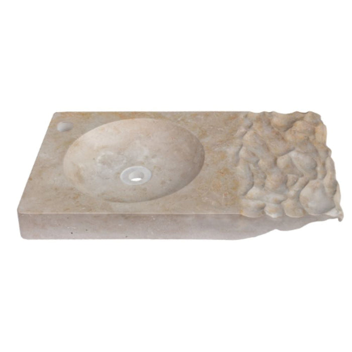 Stone Travertine Troia Light Above Counter Sink angle view