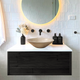 Natural Travertine Handcrafted Oval Vessel Sink Classic 22x18x6