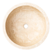 Natural Stone Honed Circular Light Travertine Vessel Sink SKU-20020022 top view