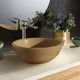 Natural Stone Light Travertine Vessel Sink (D)16" (H)6"