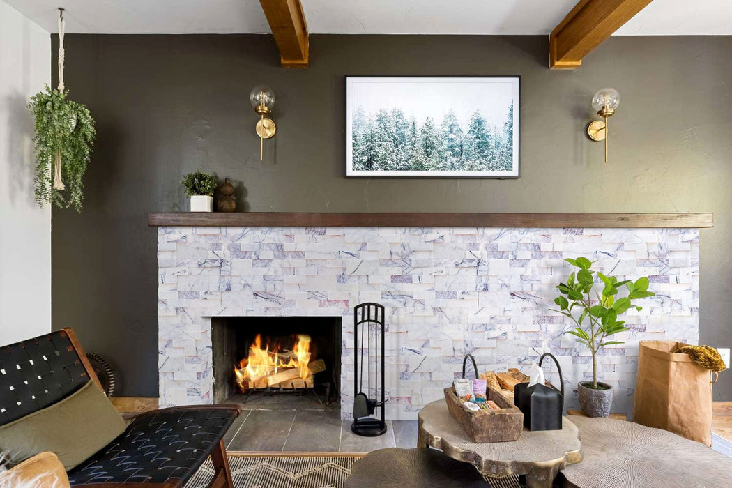 New York Ledger 3D Panel 6"x24" Natural Marble Wall Tile - Full Truckload