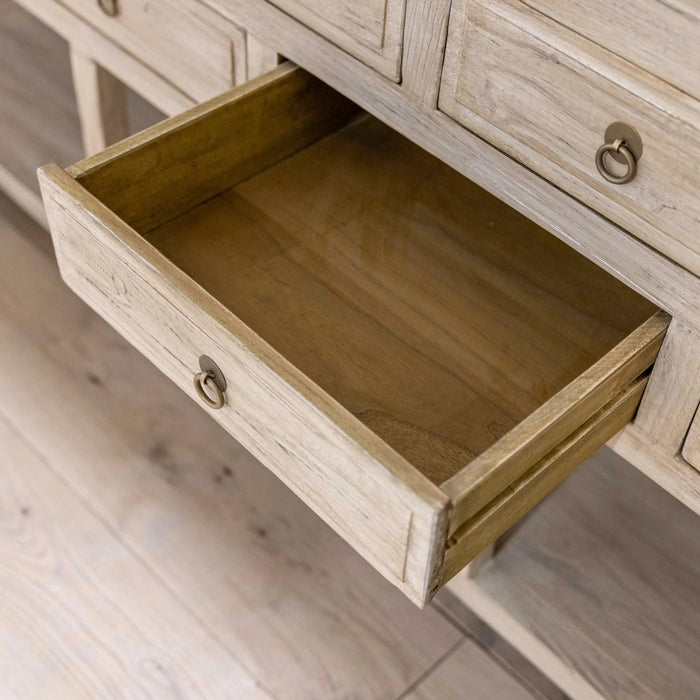 Nine Drawer Elm Sideboard