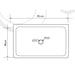 Noce brown travertine natural stone farmhouse apron kitchen sink surface honed filled size (W)18" (L)30" (H)10" SKU-NTRSTC51 product technical drawing