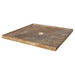 Noce brown travertine square shower base