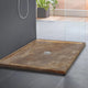 Noce Brown Travertine Square Shower Base (W)36" (L)36" (H)2"