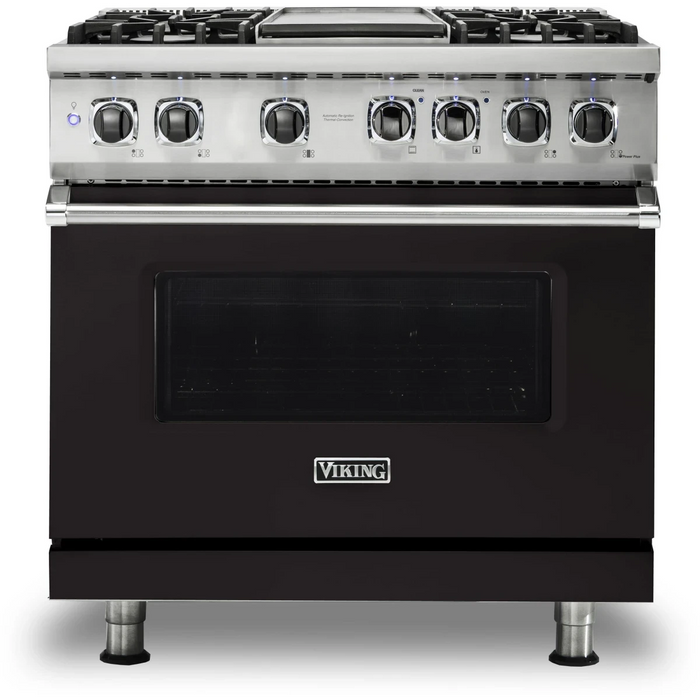 Viking® Professional 5 Series 36" Pro Style Dual Fuel  Range VDR5364GSSLP