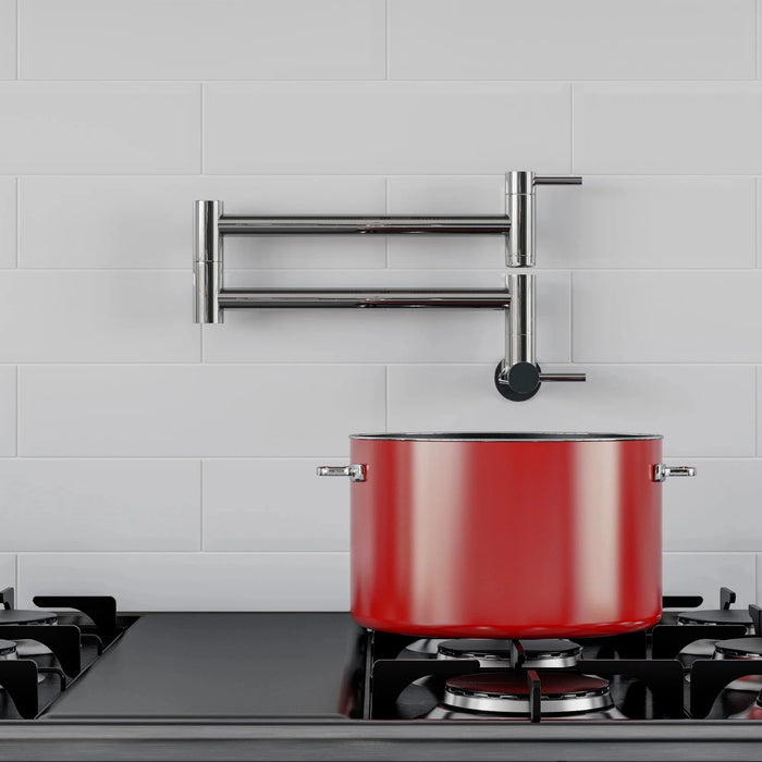 ALFI brand Stainless Steel Retractable Pot Filler Faucet AB5019