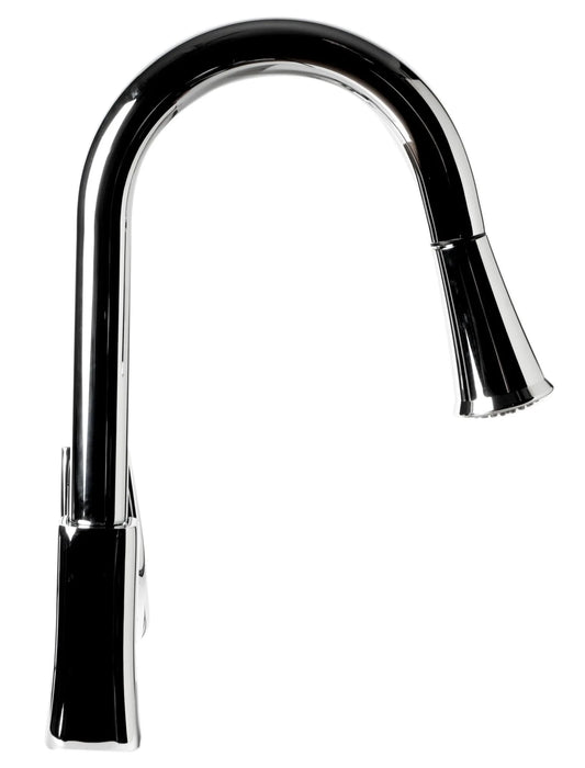 ALFI brand Square Gooseneck Pull-Down Kitchen Faucet ABKF3889