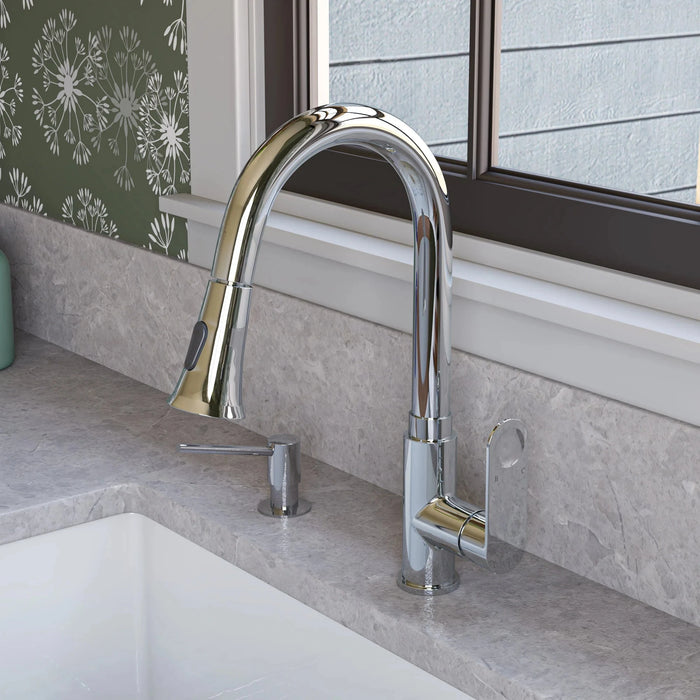 ALFI brand Gooseneck Pull-Down Kitchen Faucet ABKF3480