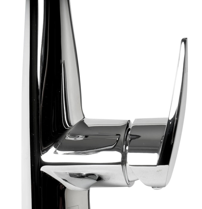 ALFI brand Kitchen Faucet with Black Rubber Stem ABKF3001