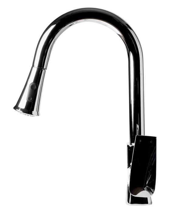 ALFI brand Square Gooseneck Pull-Down Kitchen Faucet ABKF3889