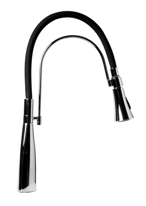 ALFI brand Kitchen Faucet with Black Rubber Stem ABKF3001