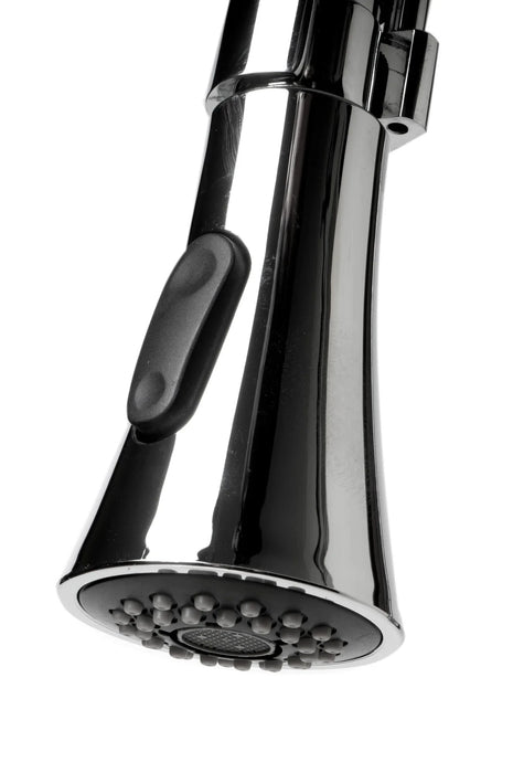 ALFI brand Kitchen Faucet with Black Rubber Stem ABKF3001
