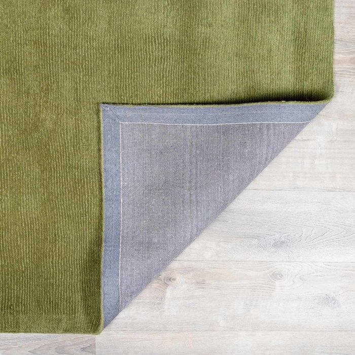 Brockton Solid Wool Sage Green Area Rug
