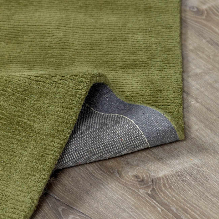 Brockton Solid Wool Sage Green Area Rug