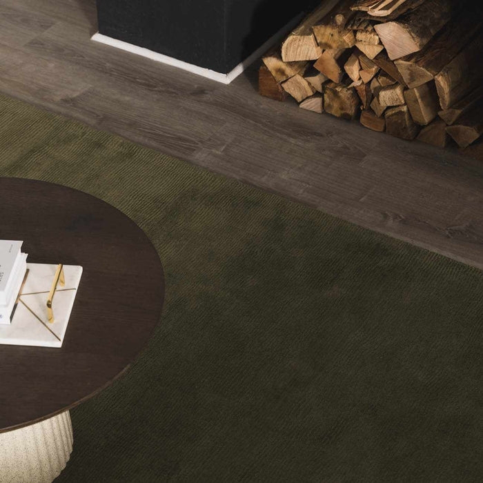 Brockton Solid Wool Sage Green Area Rug