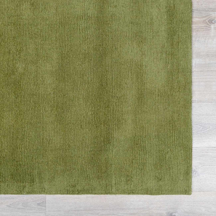 Brockton Solid Wool Sage Green Area Rug