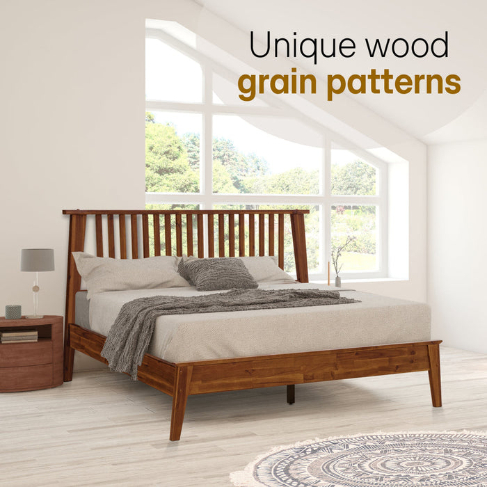 Acacia Kaylin Deluxe Wood Platform Bed Frame
