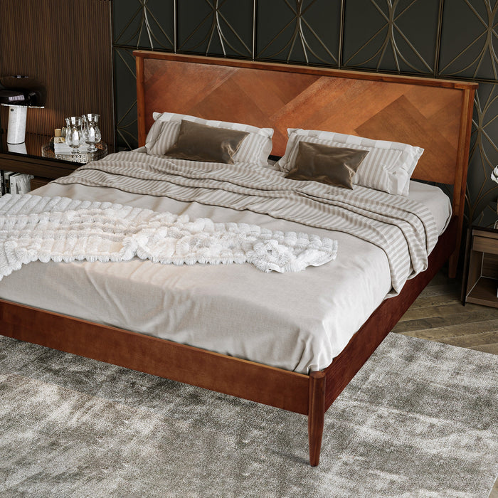 Rorns Panthera Platform Bed Frame With Headboard