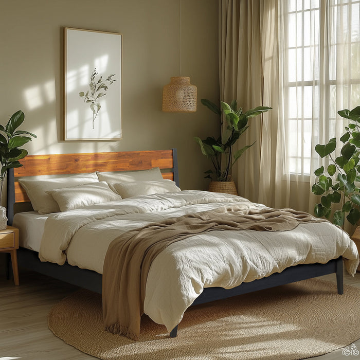 Acacia Callisto Deluxe Solid Wood Bed Frame