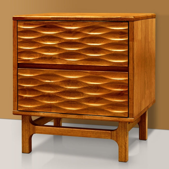 Elara Solid Wood Nightstand