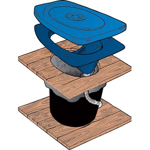 Urine Separating Privy Set Styrofoam Seat Blue