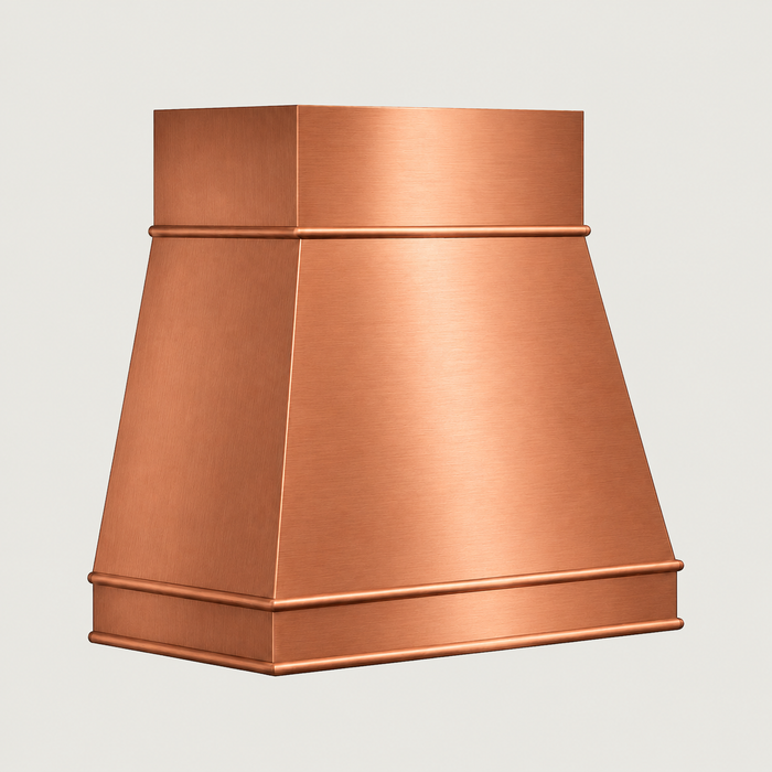 Custom Copper Pyramid Range Hood - CHPR01