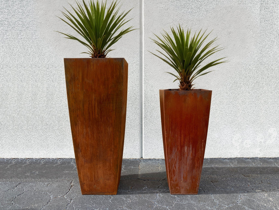 Steel Radius Tapered Planters - FREE SHIPPING!