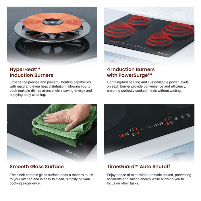 Rangaire 24" Induction Cooktop 4 Burners RCI241S
