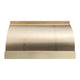Barrel Shaped Brass Range Hoods with Strap 48"W x 26"H x 24"D