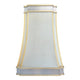 Sweep Stainless Steel Custom Range Hood with Gold Trim 35W x 21D x 54H