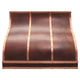 Ogee Design Custom Copper Range Hood Fired Patina with Straps