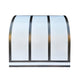 Barrel Shaped Stainless Steel Range Hoods with Antique Brass Straps