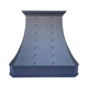 Black Painted Stainless Custom Range Hood with Curved Design