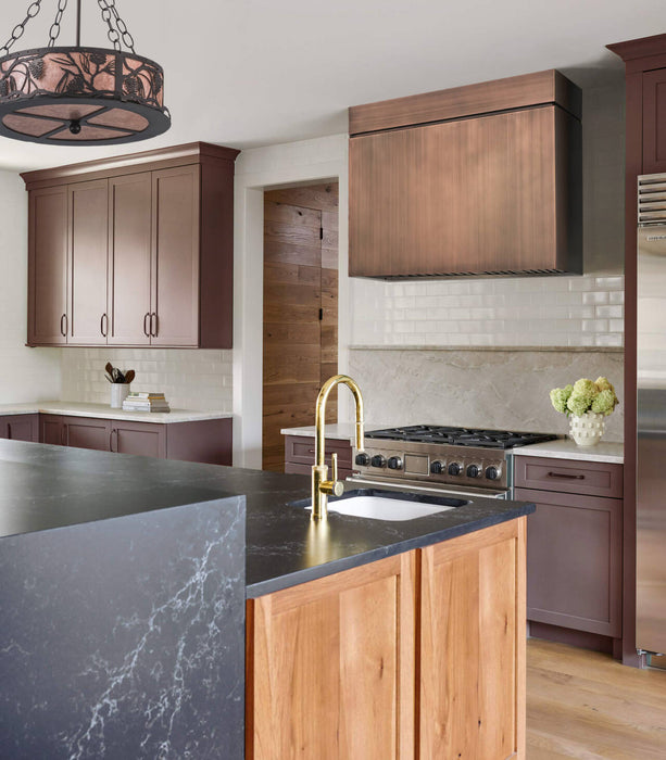 Box Shaped Custom Designer Copper Kitchen Hood