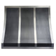 Classic Antique Zinc Range Hood with Brushed Stainless Straps