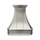 Curved Stainless Steel Custom Range Hood with Crown and Clipped Corners