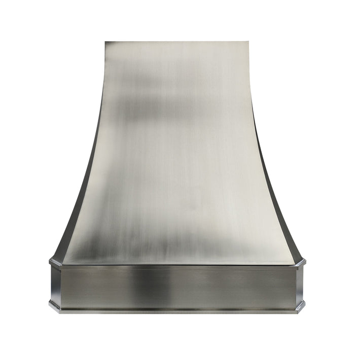 Curved Stainless Steel Range Hood 48W x 24D x 51H