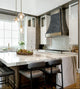 Custom Anqitue Stainless Steel Stove Hood Weathered Blacken