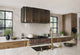 Custom Antique Brass Range Hood Luxury Shell Box Design