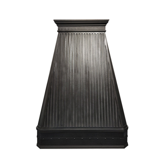Custom Black Copper Range Hood Royalty Style