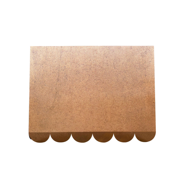 Custom Copper Hood for Kitchen Vent with Scalloped Design