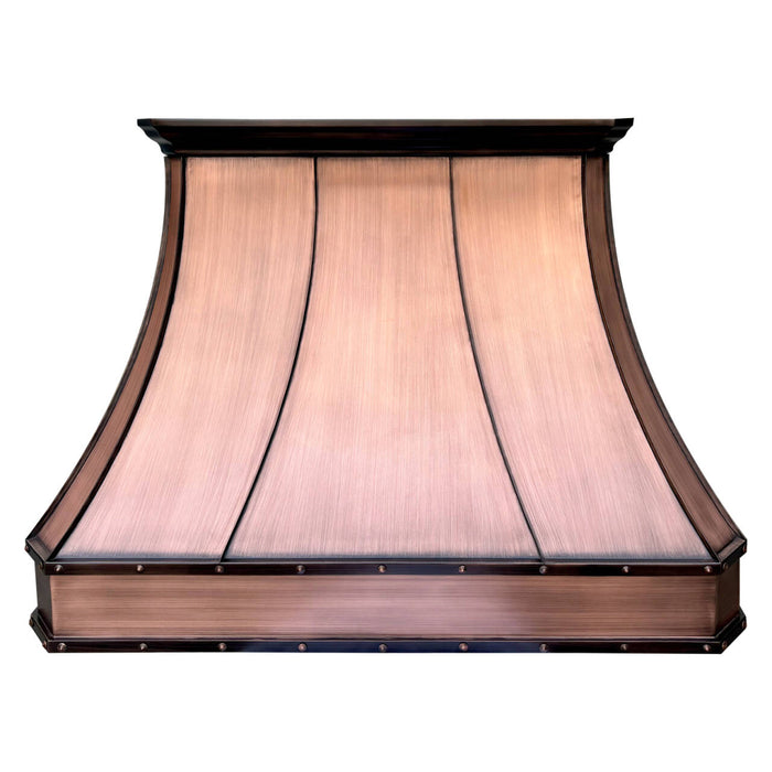Custom Copper Range Hood 54"W x 39"H x 24''D