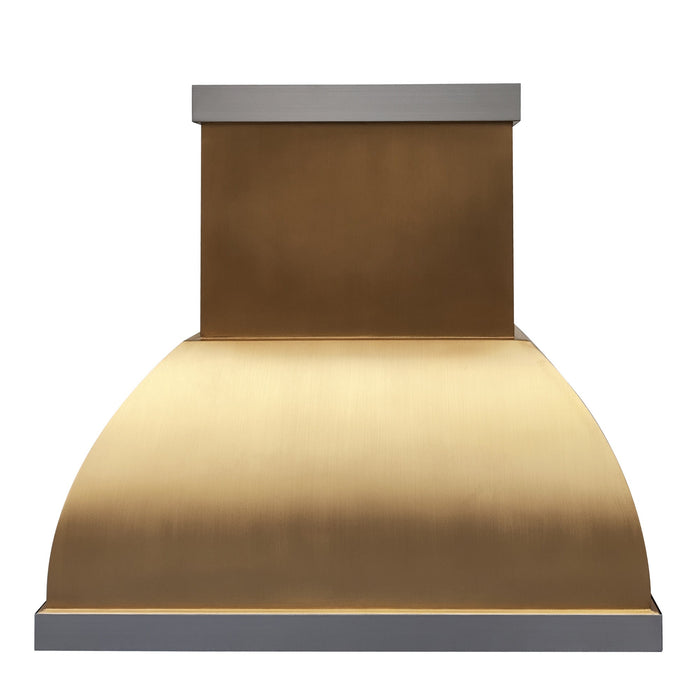 Custom Designed Brass Stove Vent Hood Bell Shaped