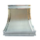 Custom Metal Brushed Stainless Steel Range Hood Vent with Polished Band