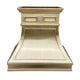 Custom Metal Kitchen Hoods Brushed Brass with Stylish Crown