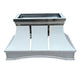 Custom Metal Kitchen Hoods with Arched Apron