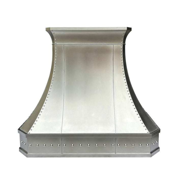 Custom Non-directional Stainless Steel Range Hood Sloped Shape